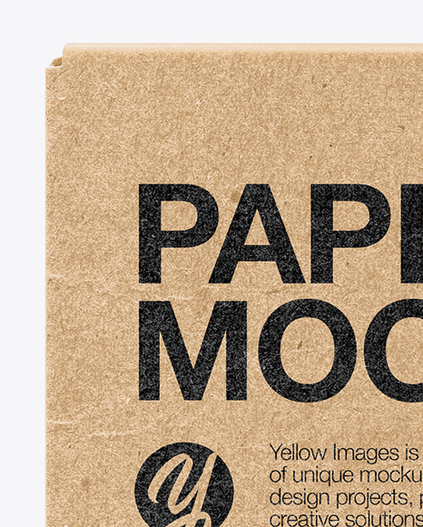 Kraft Box Mockup PSD #2