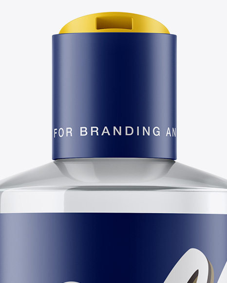 Clear Cosmetic Bottle Mockup PSD #1