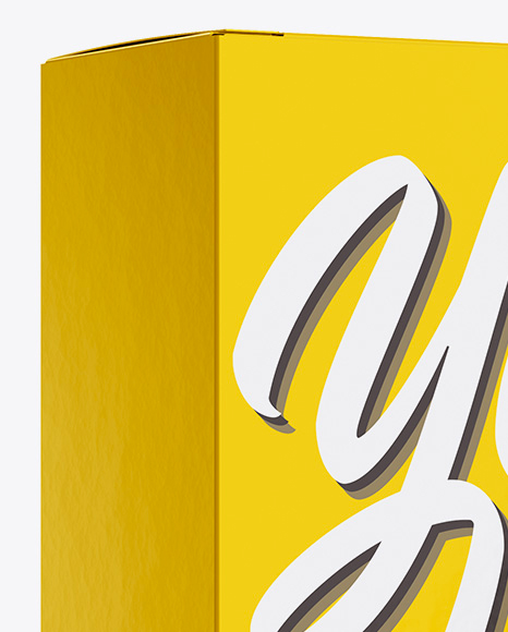 Glossy Box Mockup PSD #2