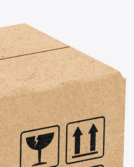 Kraft Box Mockup PSD #1