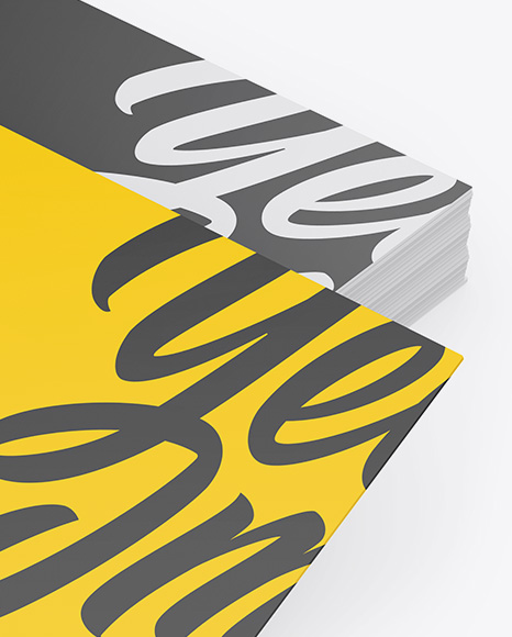 Stack of Business Cards Mockup PSD #1