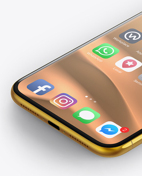 Download Apple Iphone X Mockup In Device Mockups On Yellow Images Object Mockups PSD Mockup Templates