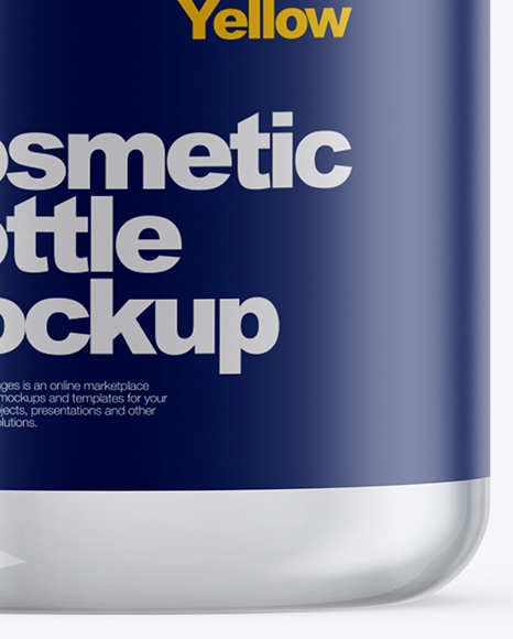 Clear Cosmetic Bottle Mockup PSD #6