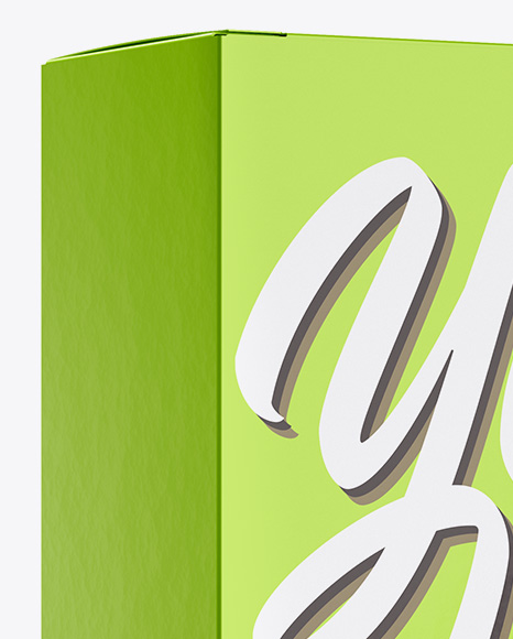 Metallic Box Mockup PSD #2