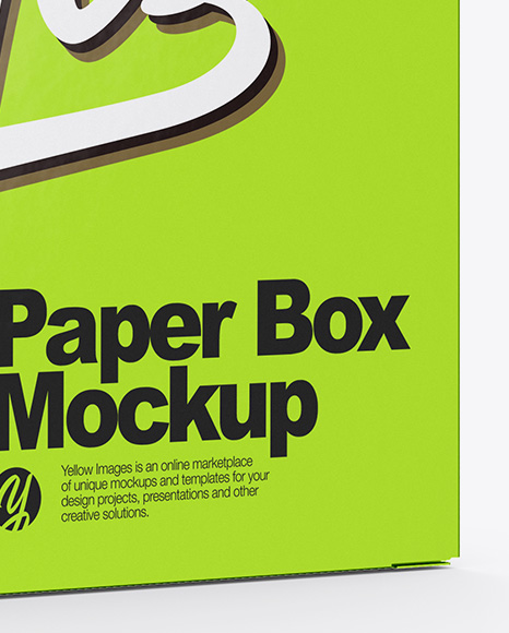 Metallic Box Mockup PSD #1