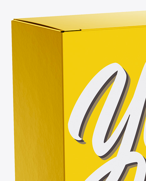 Glossy Box Mockup PSD #2
