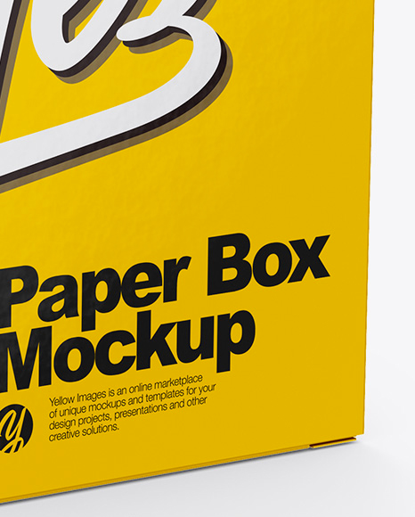 Glossy Box Mockup PSD #1
