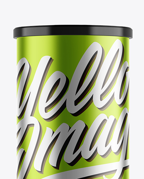 Metallic Snack Tube Mockup PSD #2