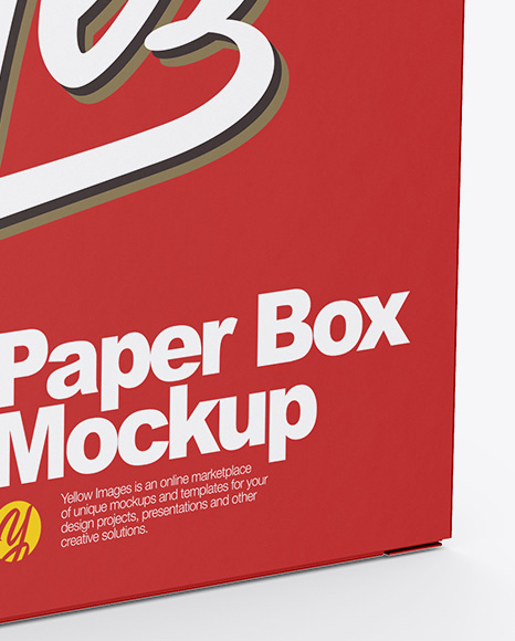 Matte Box Mockup PSD #1
