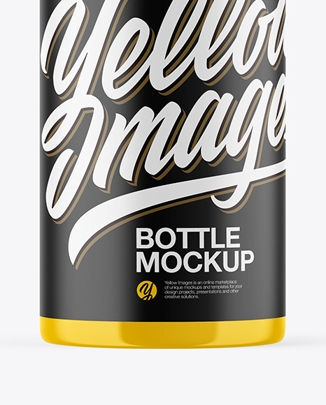 Glossy Bottle Mockup PSD #1