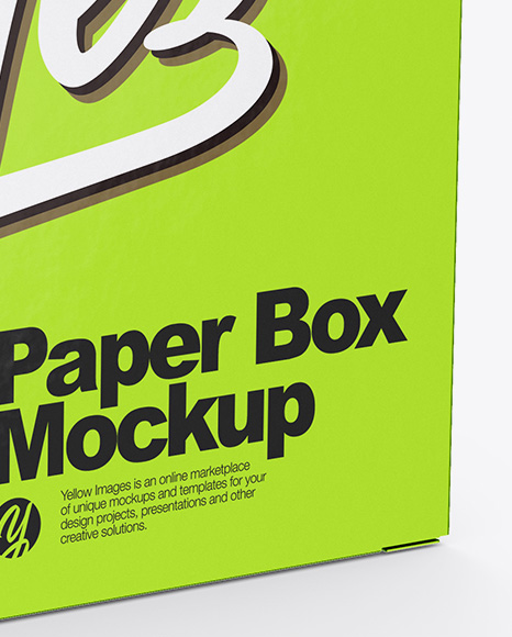 Metallic Box Mockup PSD #1