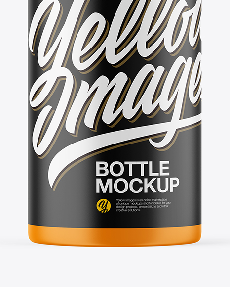 Matte Bottle Mockup PSD #1
