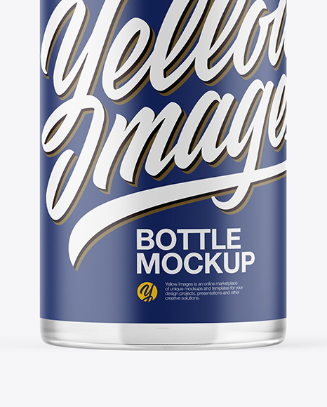 Clear Bottle Mockup PSD #1