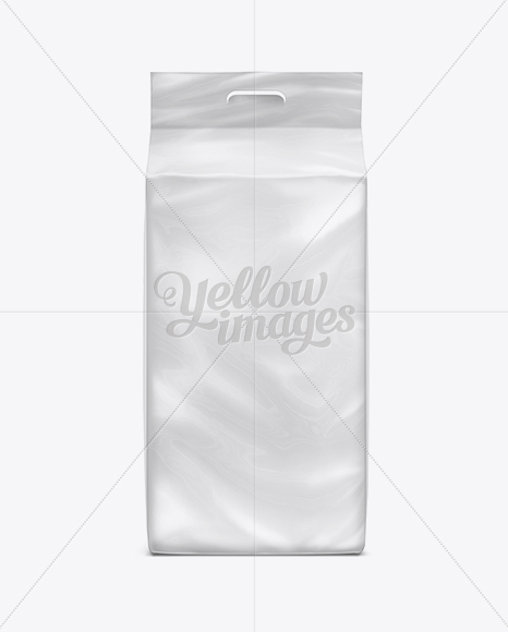 Medium Diapers Package With Handle In Bag Sack Mockups On Yellow Images Object Mockups