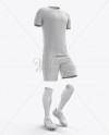 Download Full Soccer Kit Halfside View in Apparel Mockups on Yellow ...