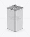 Olive Oil Tin Can w/ Handle Mockup - Halfside View - Free Download