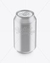 330ml Aluminium Can with Matte Finish Mockup (High-Angle Shot)