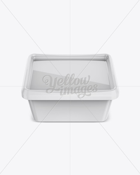 Download Glossy Butter Tub Mockup Front View High Angle Shot In Pot Tub Mockups On Yellow Images Object Mockups Yellowimages Mockups