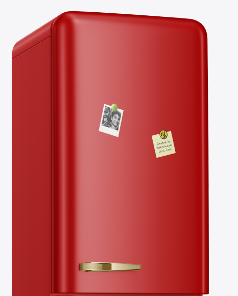 Refrigerator Mockup in Object Mockups on Yellow Images Object Mockups