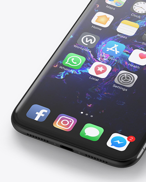 Apple iPhone X Mockup PSD #1