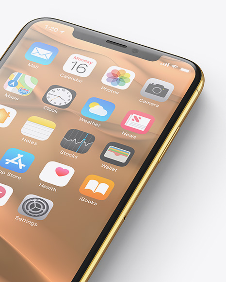 Download Apple iPhone X Mockup in Device Mockups on Yellow Images ...