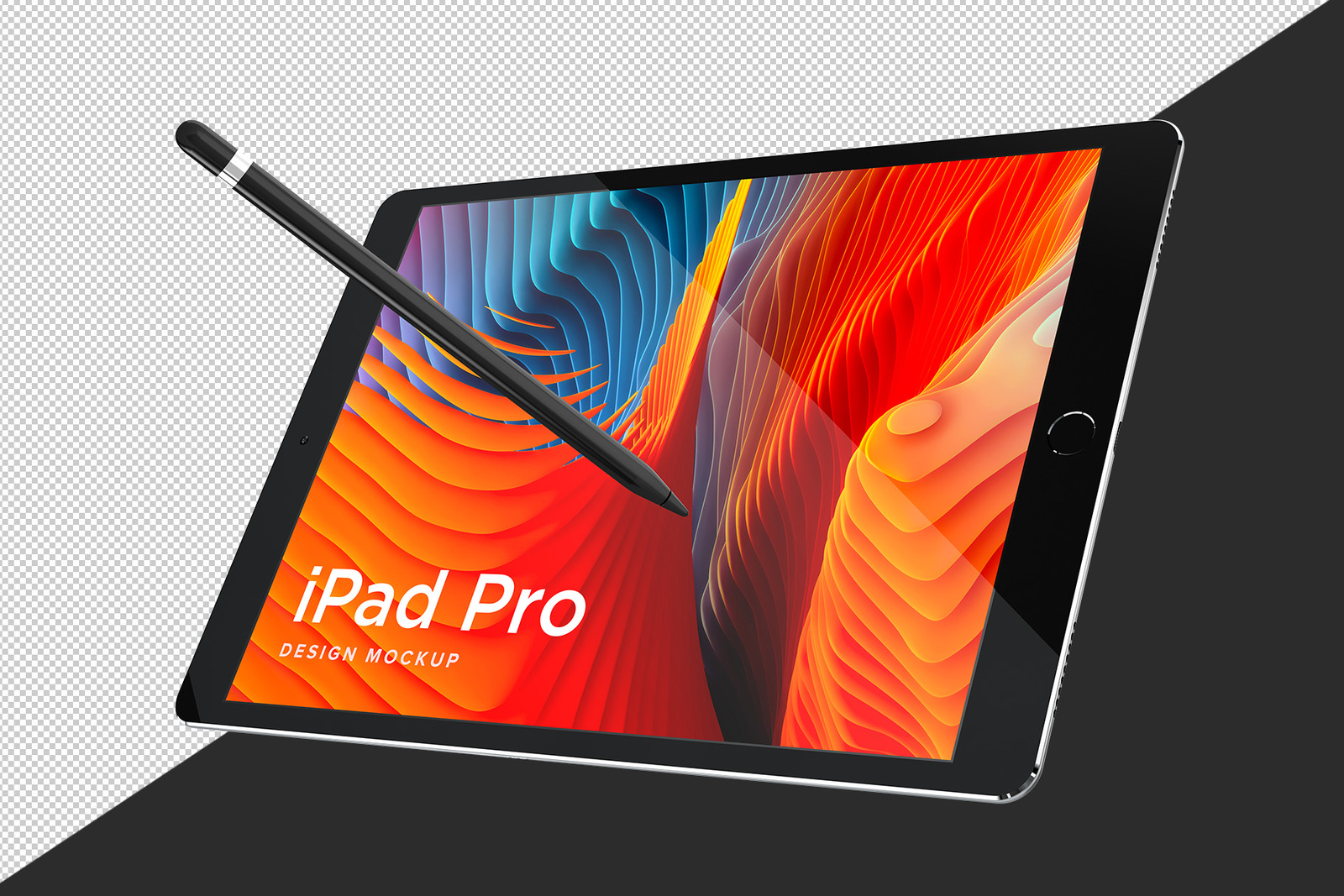 Download iPad Pro Design Mockup in Device Mockups on Yellow Images ...