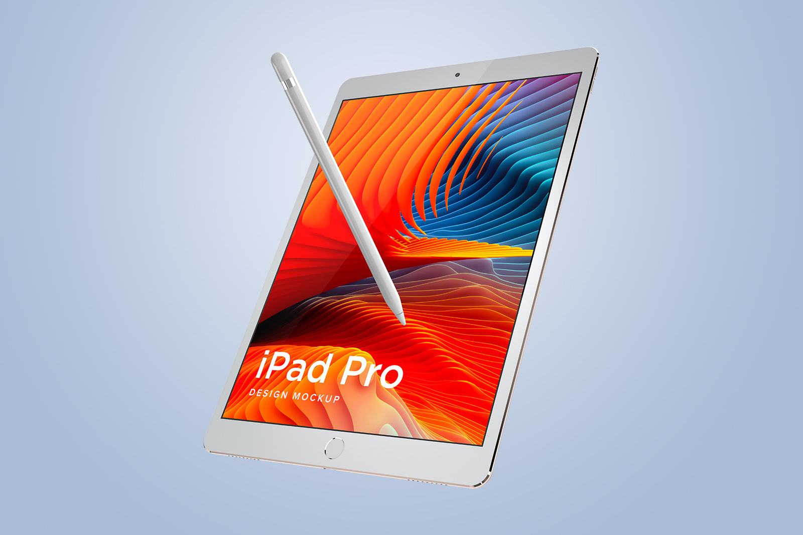 iPad Pro Design Mockup in Device Mockups on Yellow Images 