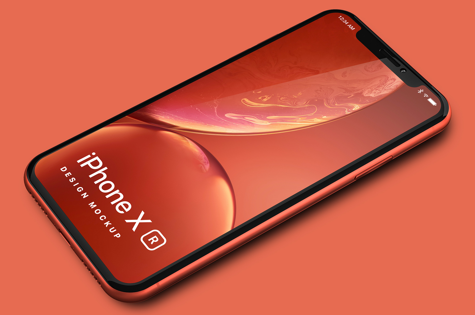 Iphone Xr Design Mockup In Device Mockups On Yellow Images Creative Store