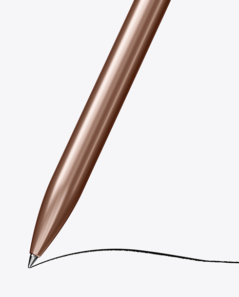 Glossy Ballpoint Pen Mockup PSD #7