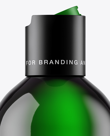 Green Cosmetic Bottle Mockup PSD #3