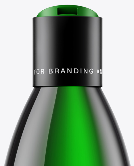 Green Cosmetic Bottle Mockup PSD #1