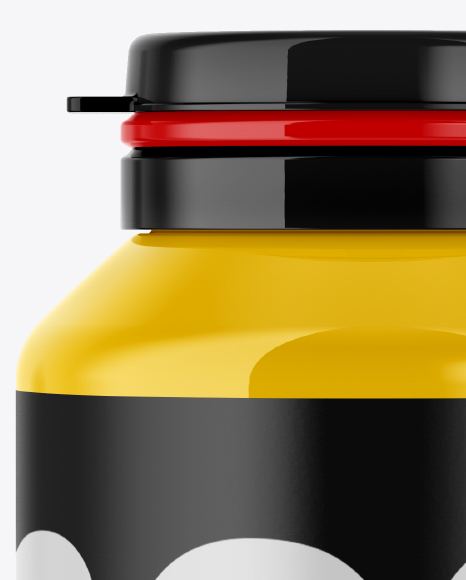 Glossy Pills Bottle Mockup PSD #2