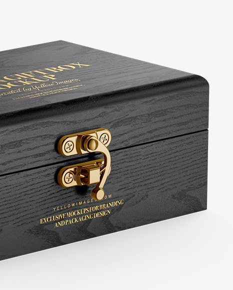 Download Wooden Box Mockup In Box Mockups On Yellow Images Object Mockups PSD Mockup Templates