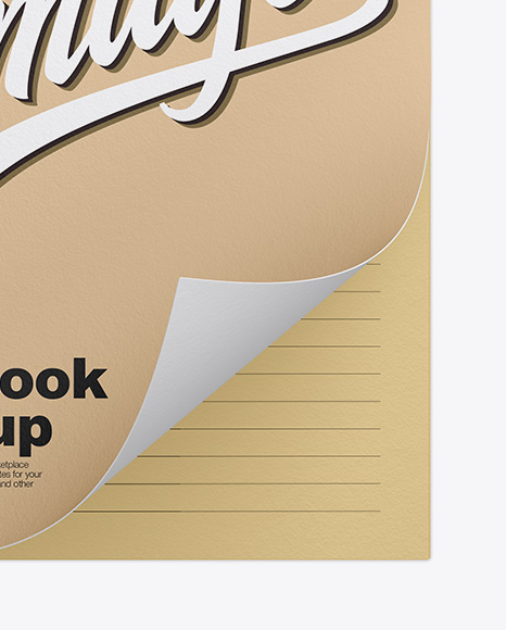 Notebook Mockup PSD #2