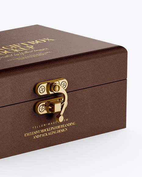 Download Leather Box Mockup In Box Mockups On Yellow Images Object Mockups Yellowimages Mockups