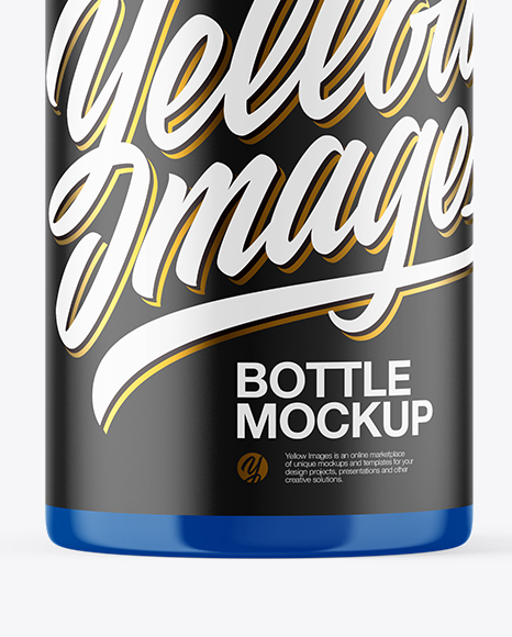 Glossy Bottle with Pump Mockup PSD #1