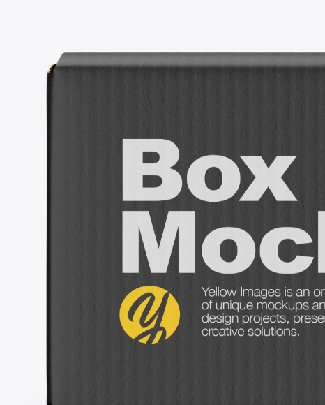 Download Box W Duct Tape Mockup In Box Mockups On Yellow Images Object Mockups PSD Mockup Templates