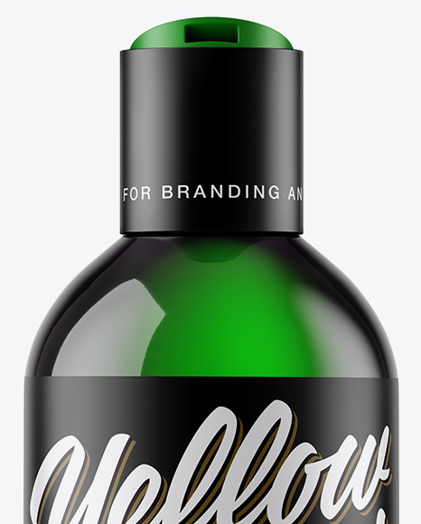 Green Cosmetic Bottle Mockup PSD #1