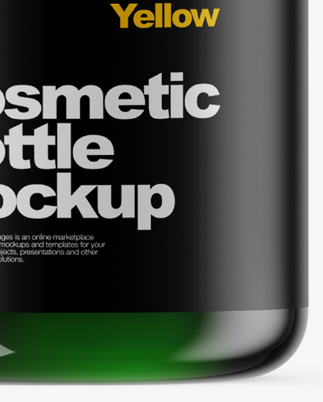 Green Cosmetic Bottle Mockup PSD #6
