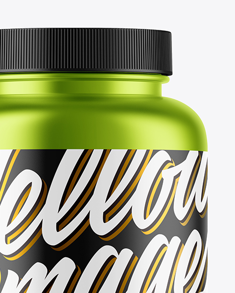 Metallic Plastic Bottle Mockup PSD #2