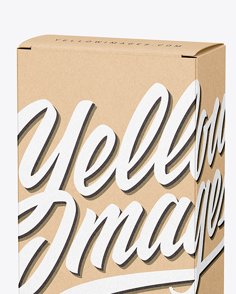 Kraft Box Mockup PSD #2