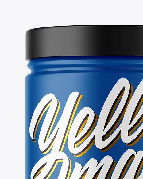 Matte Jar Mockup PSD #2