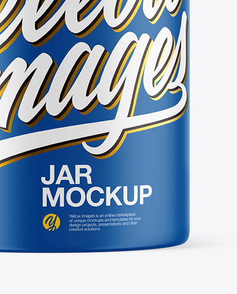 Matte Jar Mockup PSD #1