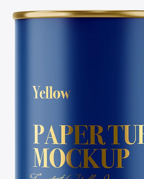 Matte Paper Tube Mockup PSD #2