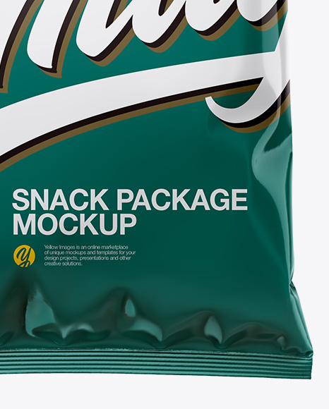 Glossy Snack Package Mockup PSD #1