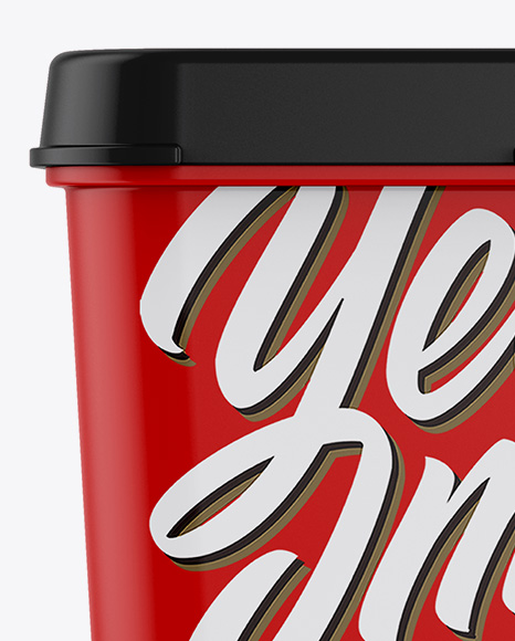 Matte Container Mockup PSD #2
