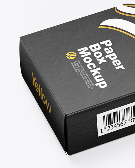 Download Paper Box Mockup in Box Mockups on Yellow Images Object Mockups