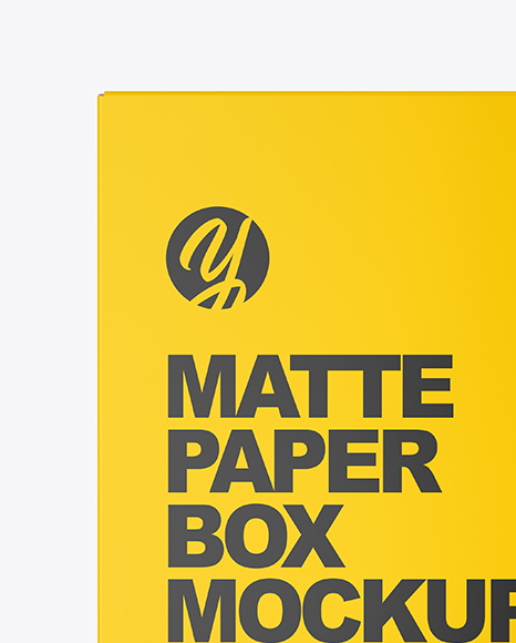 Matte Paper Box Mockup PSD #2
