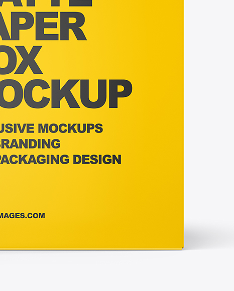 Matte Paper Box Mockup PSD #1