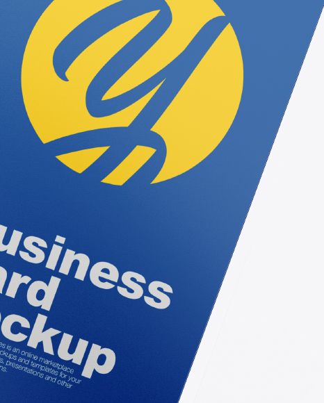 Two Matte Business Cards Mockup PSD #1